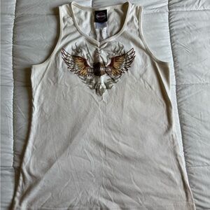 Harley-Davidson Women's Winged Cream Tank Top